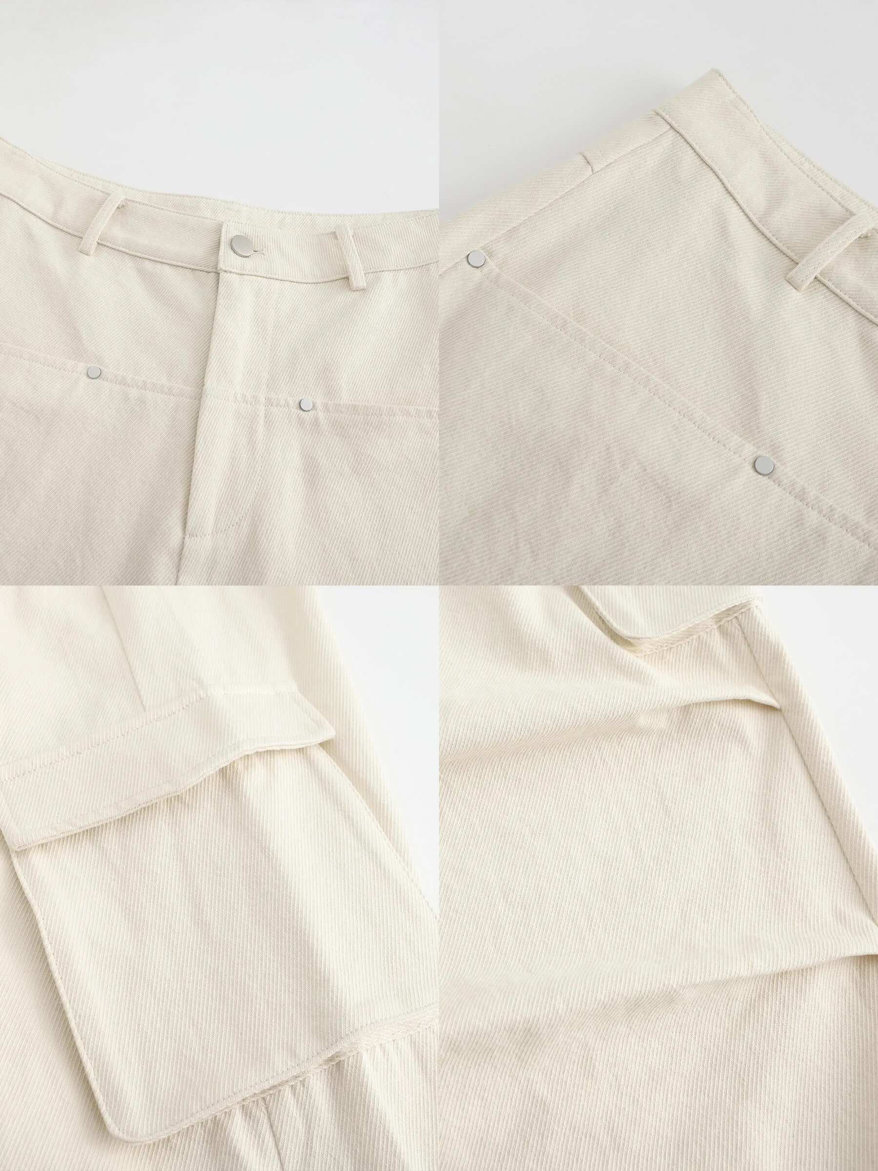 Pure Cotton Twill Cargo Trousers