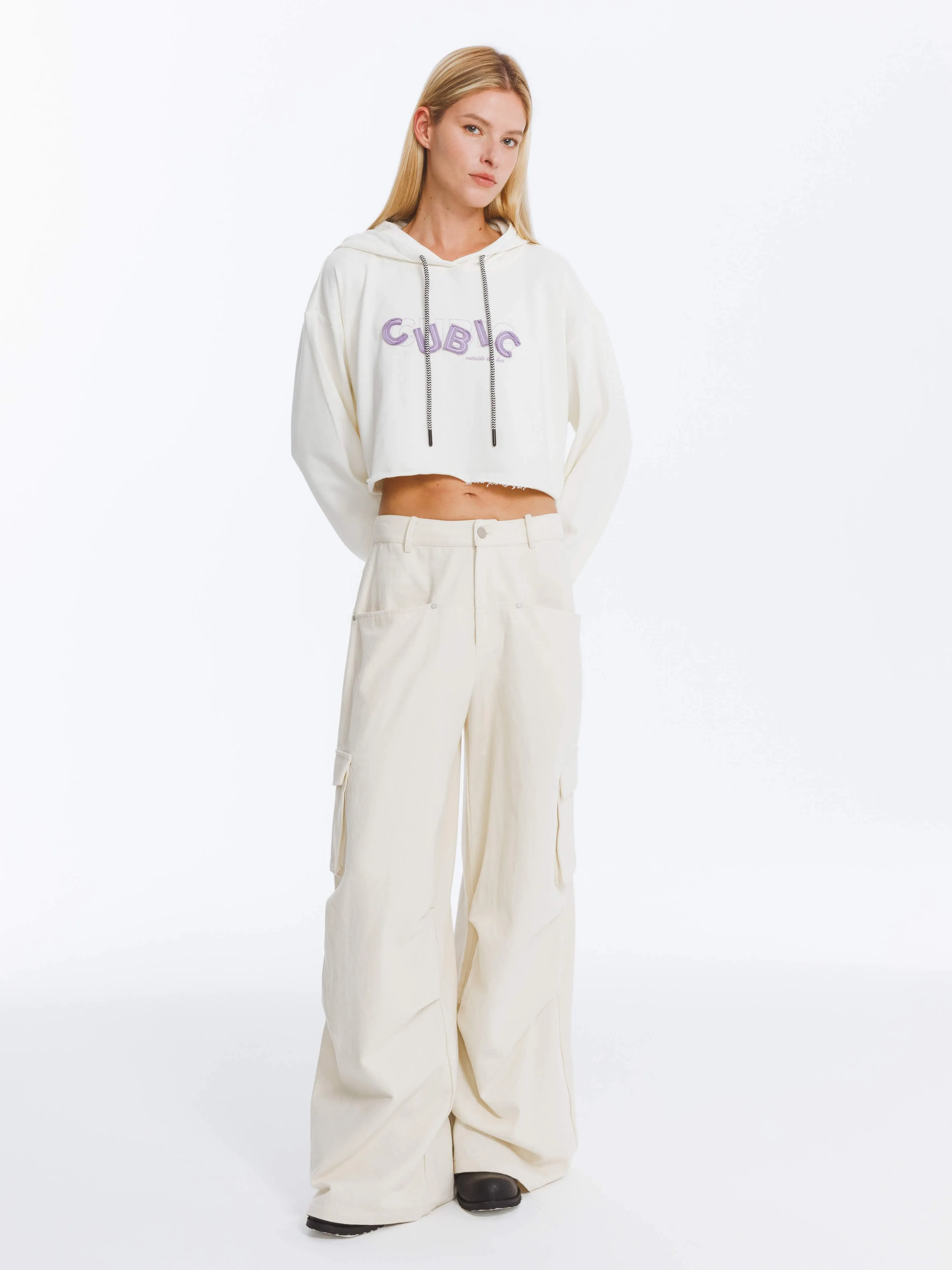 Pure Cotton Twill Cargo Trousers