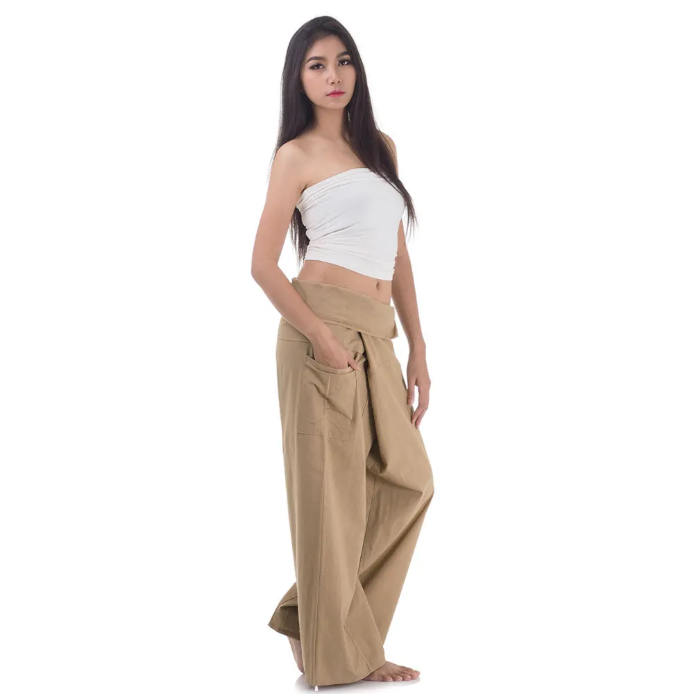 Sandy Beige Women's Thai Fisherman Pants