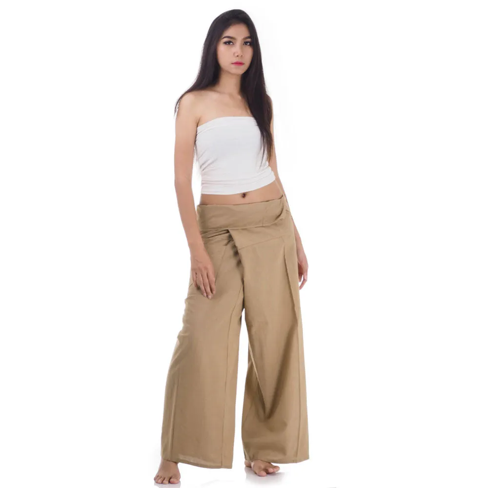 Sandy Beige Women's Thai Fisherman Pants