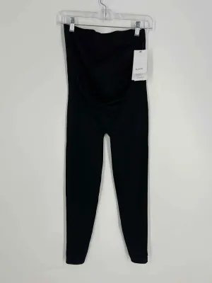 Size L Black Solid Stretch NEW Maternity Leggings