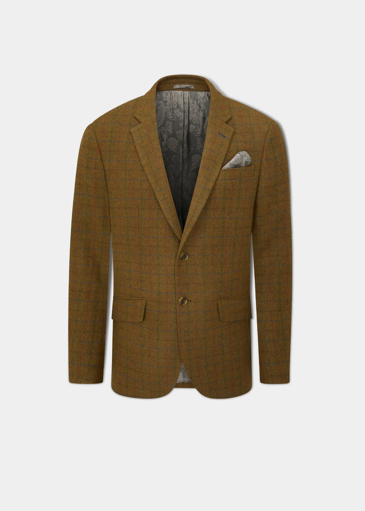 Regular Fit Surrey Tweed Lined Blazer in Moor - Stylish and Comfortable Outerwear