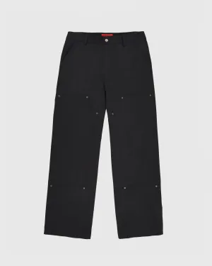 Technical Twill Work Pant in Black