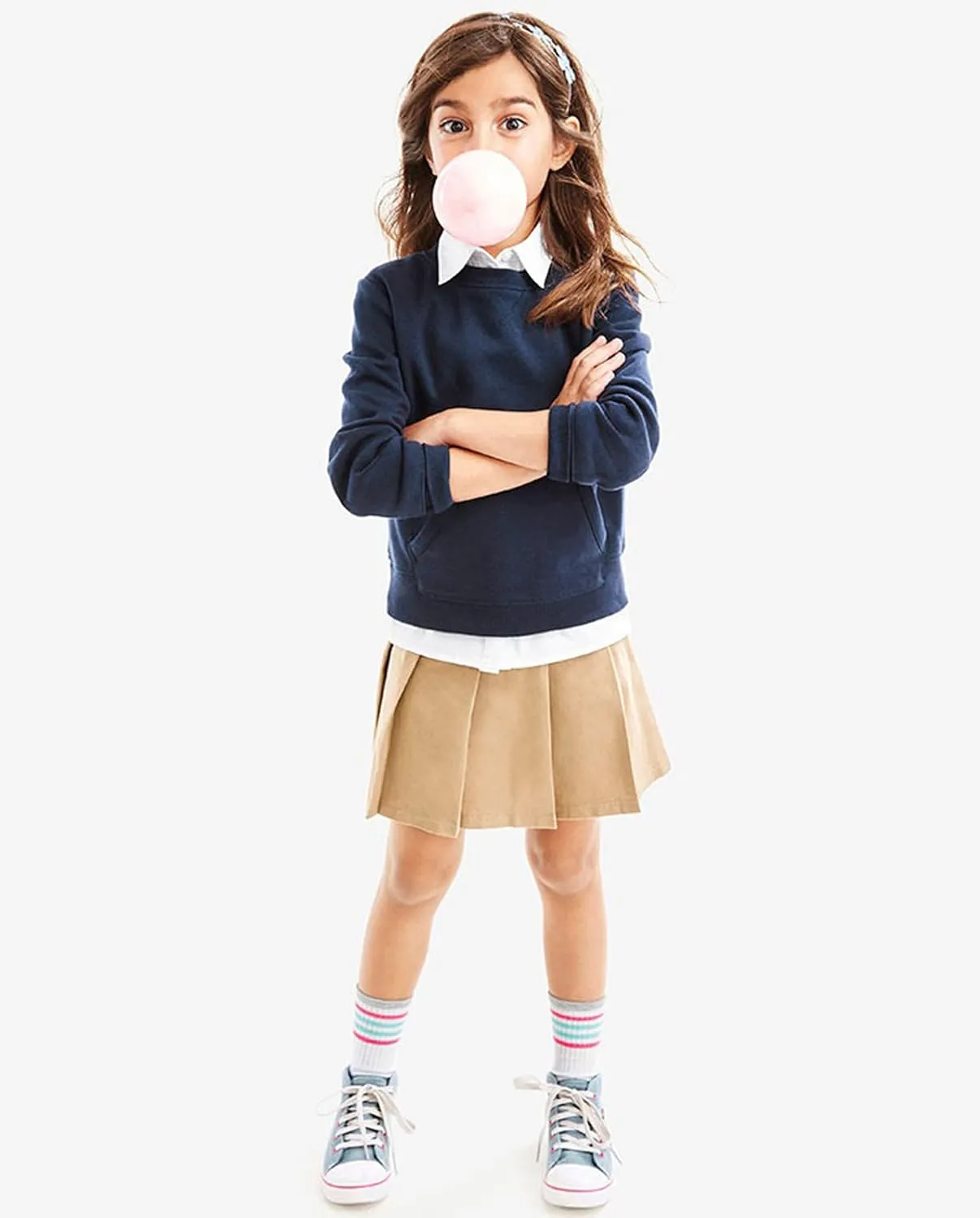 The Children's Place Girls' Uniform Pleated Skort