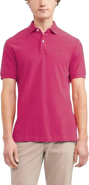 Tommy Hilfiger Men's Short Sleeve Cotton Pique Polo Shirt in Regular Fit
