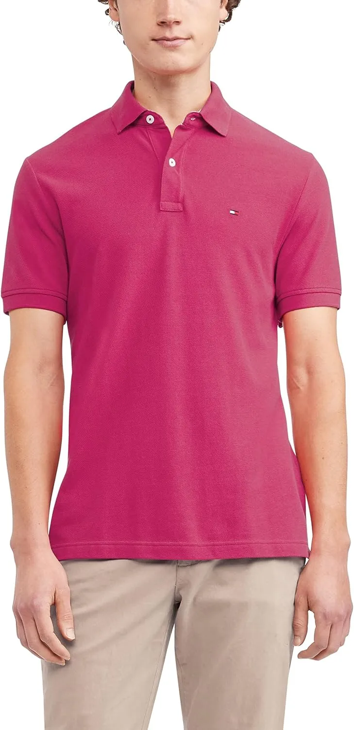 Tommy Hilfiger Men's Short Sleeve Cotton Pique Polo Shirt in Regular Fit