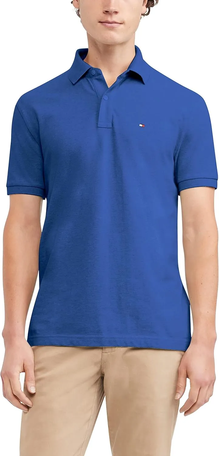 Tommy Hilfiger Men's Short Sleeve Cotton Pique Polo Shirt in Regular Fit