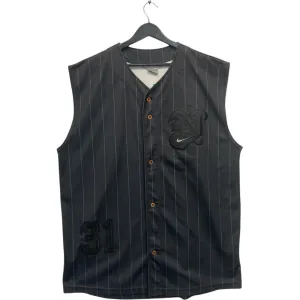 Vintage Nike Pinstriped Button #31 Sleeveless Jersey