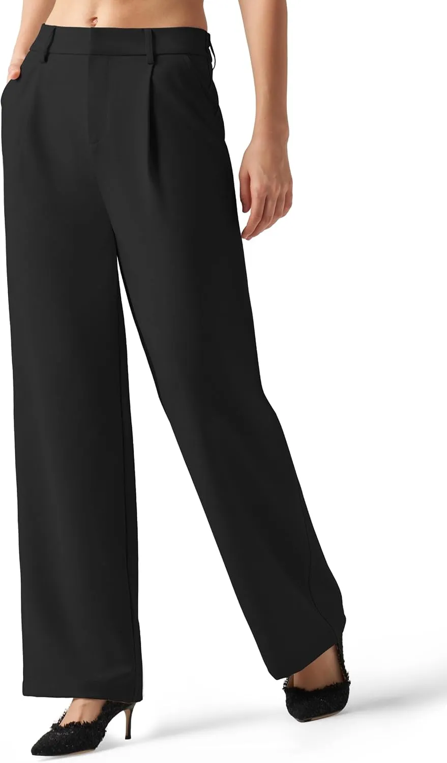 Willit Women's Work Pants Wide Leg Dress Pants High Waisted Casual Business Office Pants Slacks 29"/31"