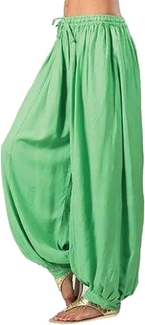 Women Linen Pants Dressy High Waisted Dress Casual Harem Pants with Pockets Solid Sweatpants Palazzo Pants for Women