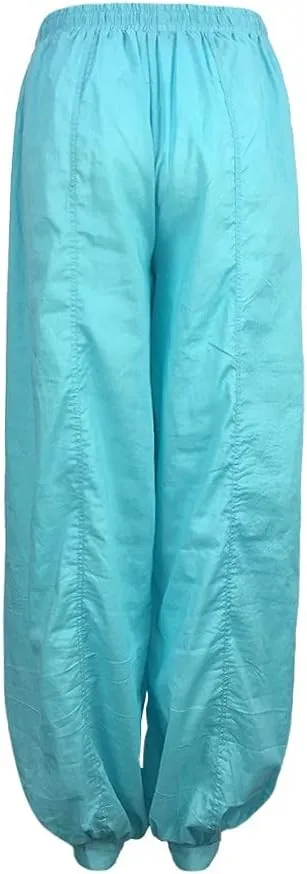 Women Linen Pants High Waisted Dressy Summer Wide Leg Pants with Pockets Plain Color Travel Palazzo Pants for Women