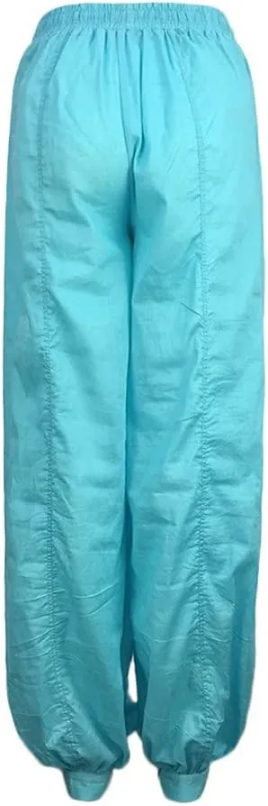 Women Linen Pants High Waisted Dressy Summer Wide Leg Pants with Pockets Plain Color Travel Palazzo Pants for Women