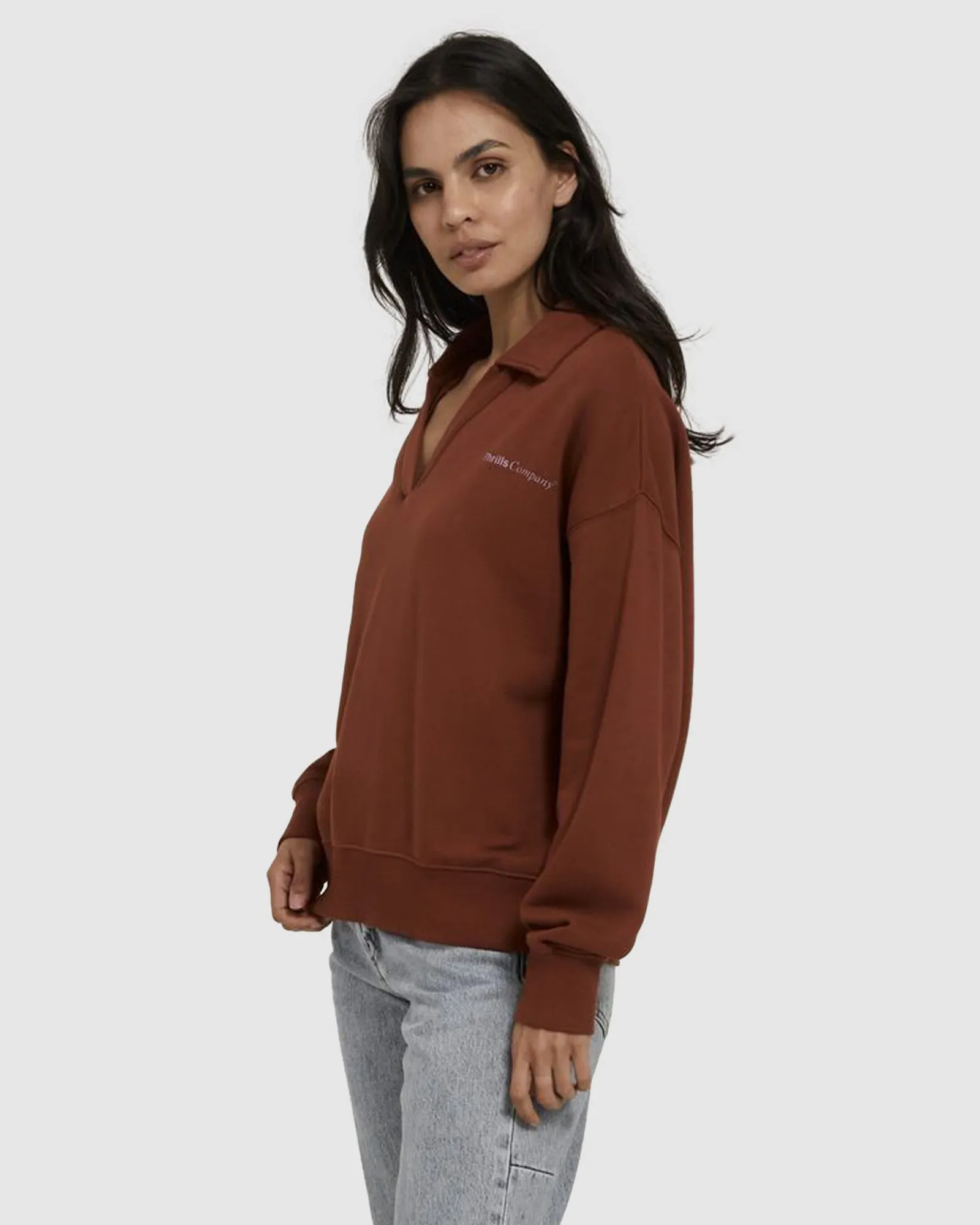 WOMENS DENSITY SLOUCH FLEECE POLO