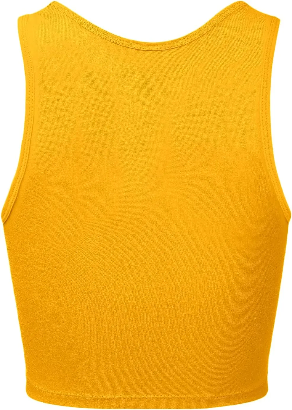 Women's Sleeveless Camisole Crop Tank Tops Racerback High Halter Neck Shirts