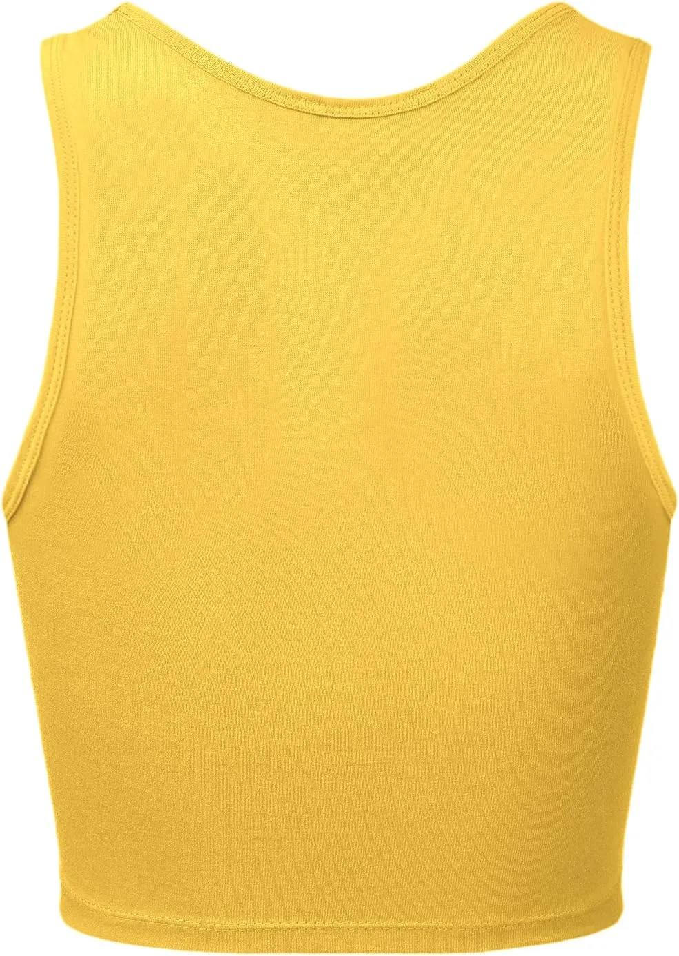 Women's Sleeveless Camisole Crop Tank Tops Racerback High Halter Neck Shirts