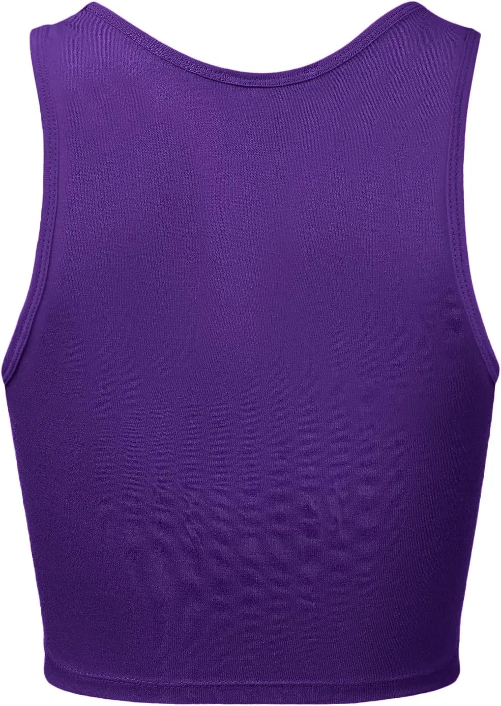 Women's Sleeveless Camisole Crop Tank Tops Racerback High Halter Neck Shirts