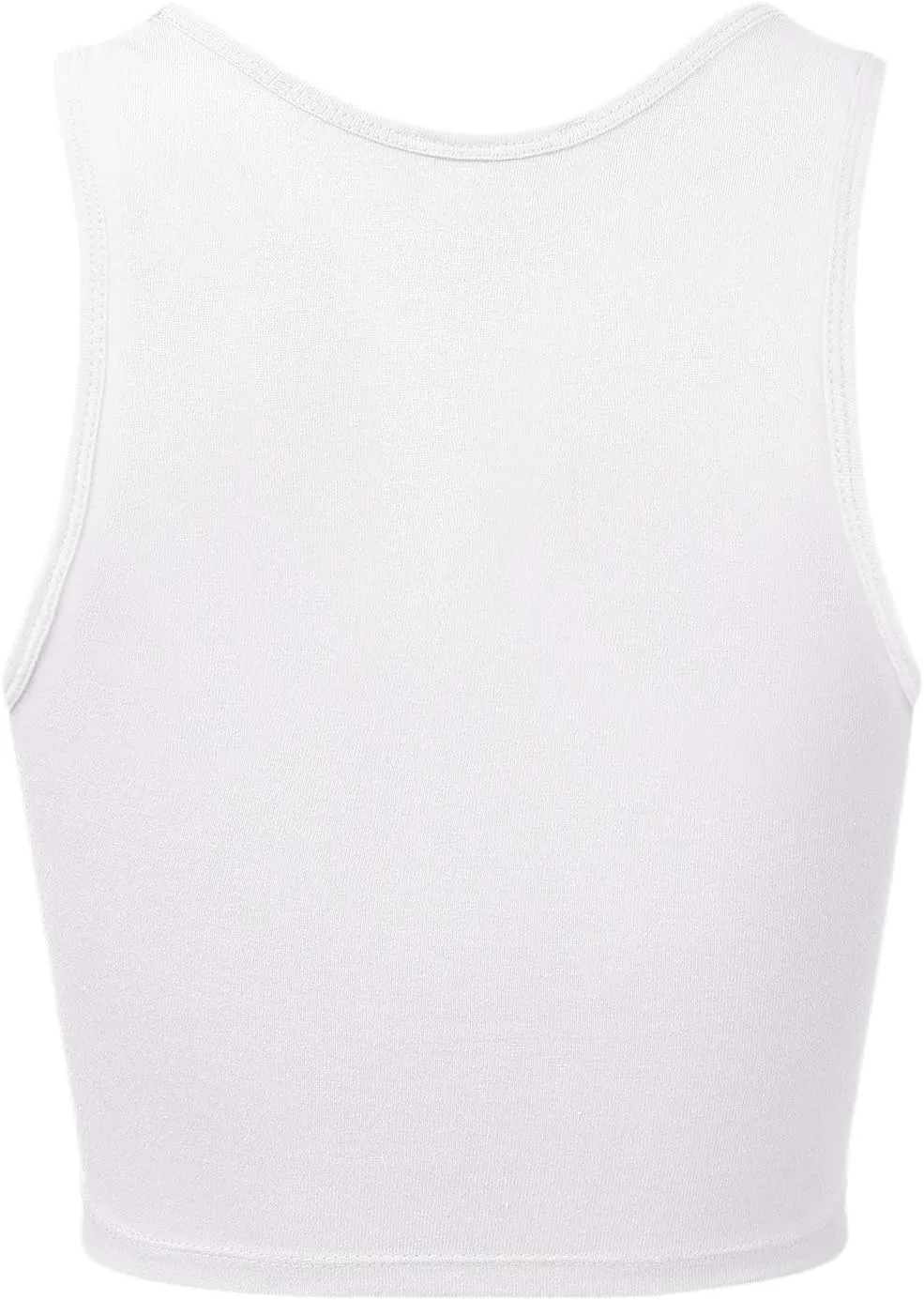 Women's Sleeveless Camisole Crop Tank Tops Racerback High Halter Neck Shirts