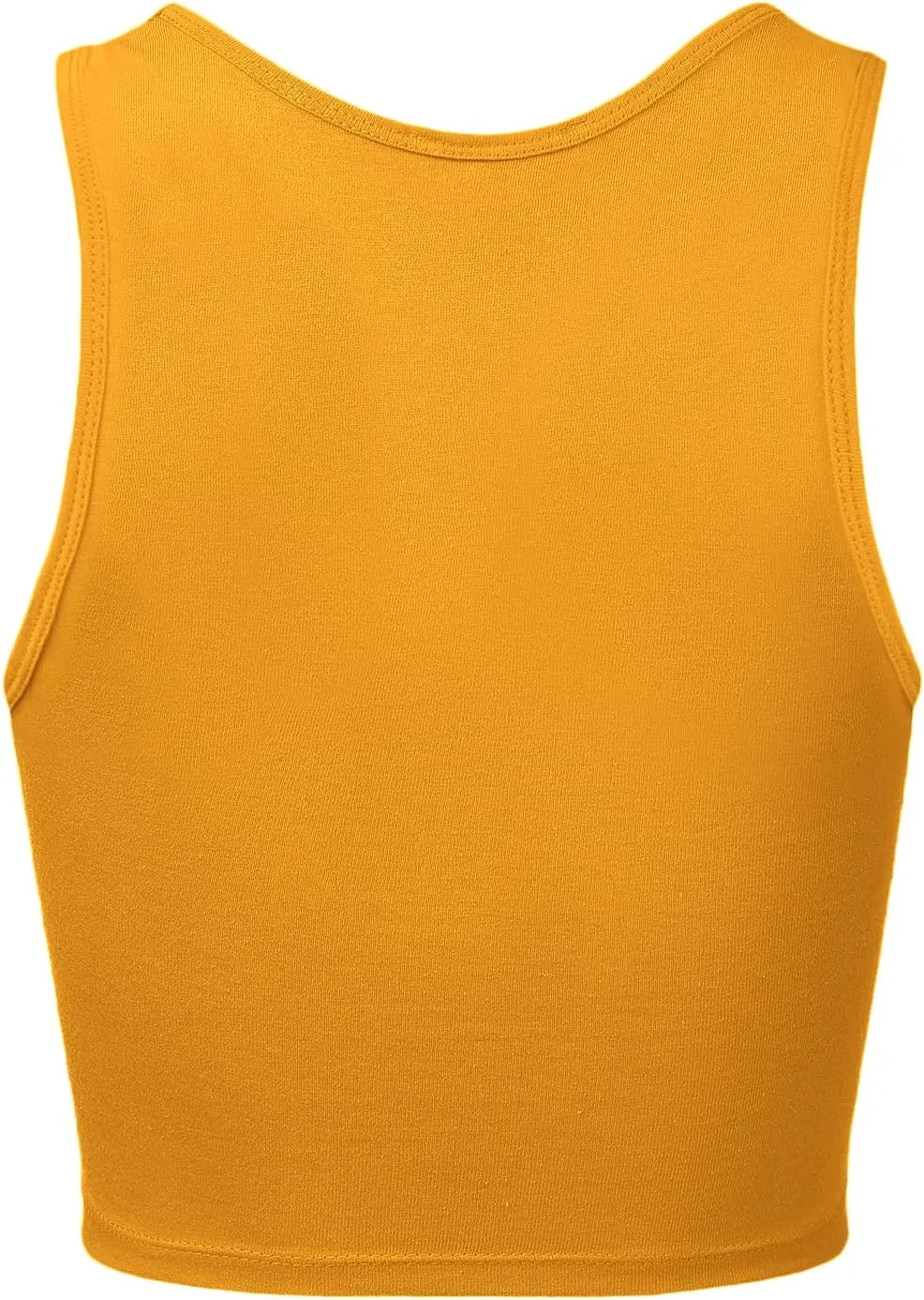 Women's Sleeveless Camisole Crop Tank Tops Racerback High Halter Neck Shirts