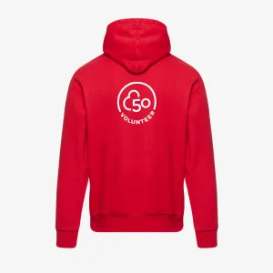 Women's volunteer red 50 hoodie